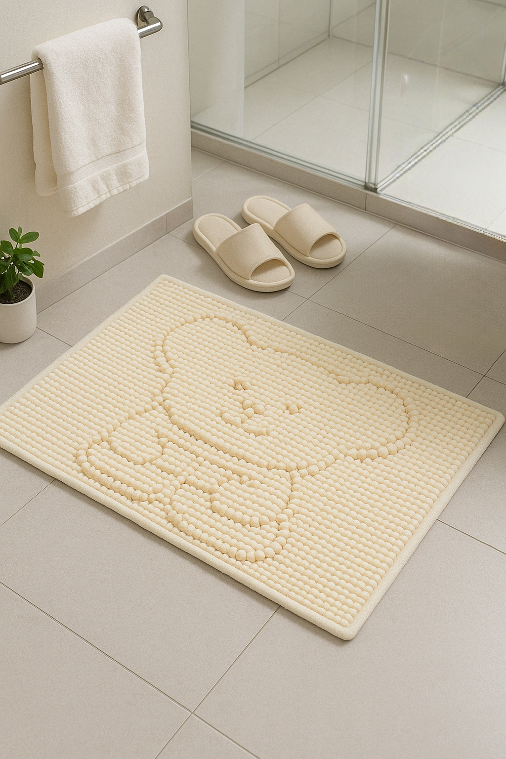 Microfiber floor mat