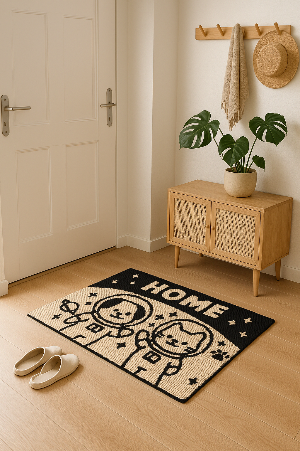 Microfiber floor mat