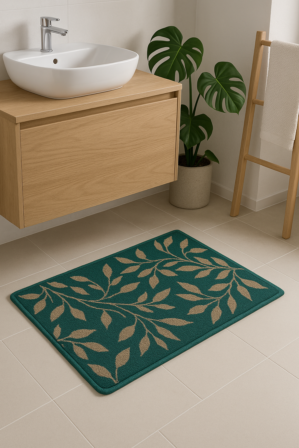 Microfiber floor mat