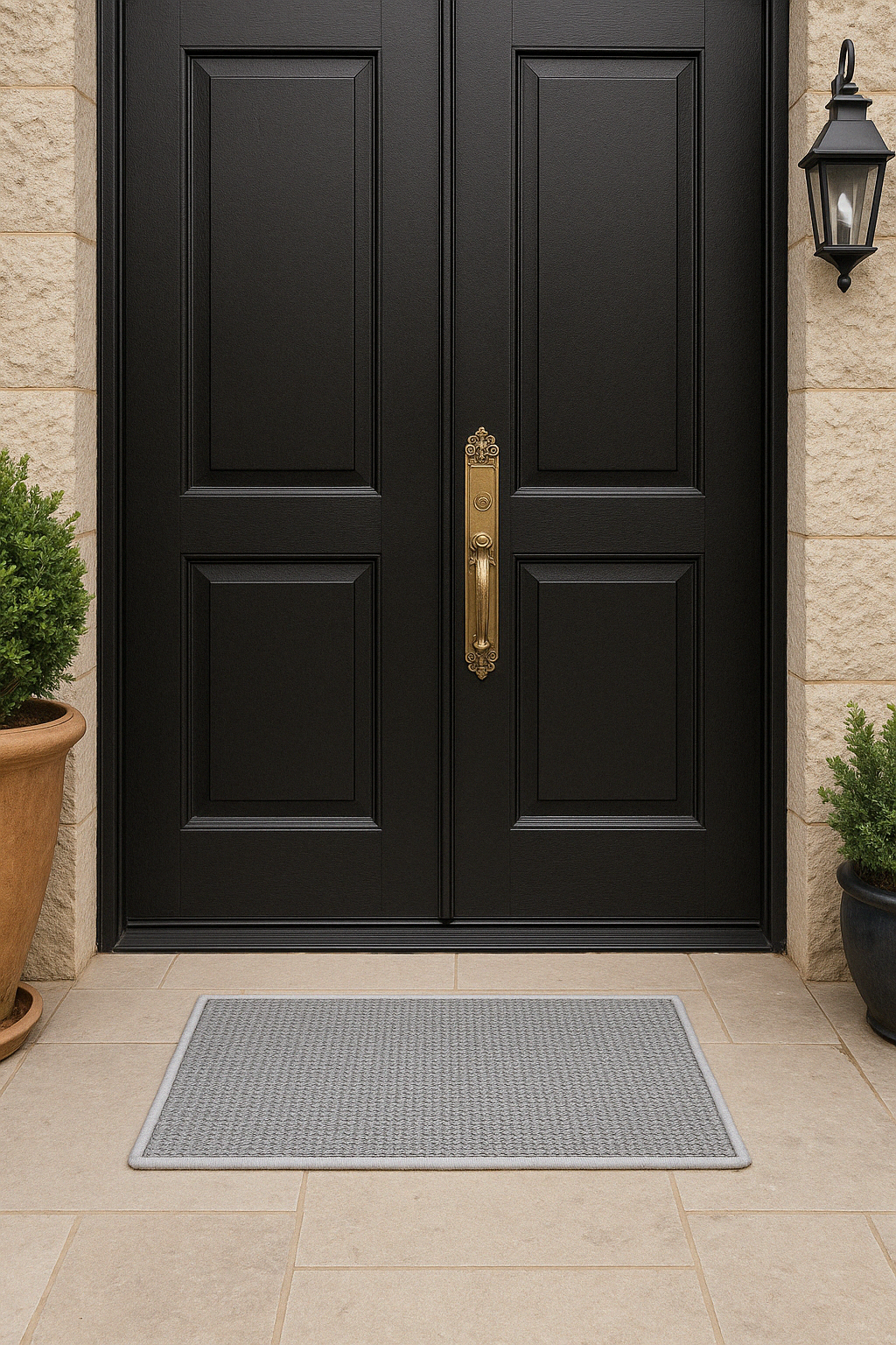Microfiber floor mat